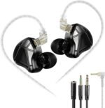 KZ Axas Gaming Earbuds Wired for PS4 PC Xbox PS5, Noise Isolation IEM for Gaming with Low Latency, Comfort-Fit Earphones for Laptop, Consoles and Mobile (Black, Nomic) - Image 2
