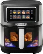 Kalorik Air Fryer VIVID TOUCH Series 5 Quart Capacity with High-Resolution Touchscreen 202 Cooking Presets in 12 Food Categories with View Window, 1500-Watts, Stainless Steel - Image 2