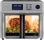 Kalorik MAXX Complete Air Fryer Oven Digital Controls 26-Quart Capacity 10-in-1 Countertop Cooker with 21 Presets, 15 Deluxe Accessories & 60-Recipe Hardcover Cookbook, 1700-Watts, Stainless Steel - Image 2