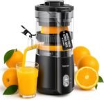 Keerain Electric Orange Juicer, Hand-Free Citrus Juicer Machine with Cleaning Brush, High-Performance Automatic Juice Squeezer for Lemon, Lime, Grapefruit, Pomegranate, Easy to Clean & Use - Image 2