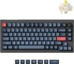 Keychron V1 Max 75% RGB Custom Mechanical Keyboard, 2.4Ghz/Bluetooth 5.1/Wired QMK/VIA Programmable Macro, Hot-Swappable Gateron Jupiter Banana Switch Gasket Mount for Mac Windows - Image 2