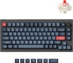 Keychron V1 Max 75% RGB Custom Mechanical Keyboard, 2.4Ghz/Bluetooth 5.1/Wired QMK/VIA Programmable Macro, Hot-Swappable Gateron Jupiter Red Switch Gasket Mount for Mac Windows Linux - Image 2