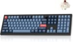 Keychron V6 Max Wireless Custom Mechanical Keyboard, 2.4 GHz Bluetooth QMK Full-Size Layout RGB with Hot-swappable Gateron Brown Switch Compatible with Mac Windows Linux - Image 2