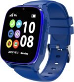 Kids Smartwatch for Boys Girls with 4G LTE Calling, Kids Watch with Video Chat, Camera, Games, SOS Call Watch for Children Age 4-12 (Blue(NO GPS)) - Image 2