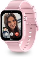 Kipywatch Smart Watch for Kids - Kids Watch with GPS Tracker & Safe Zones Alert – SMS, Voice & Video Call with School Mode – Parental App, Subscription Required - Gifts for Girls 3-12 - Pink - Image 2