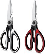 Kitchen Scissors 2 Pack Kitchen Shears All Purpose Heavy Duty Dishwasher Safe Multipurpose Utility Sharp Scissors for Food, Meat, poultry, Vegetable - Image 2