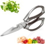 Kitchen Scissors, All Purpose，Ultra Sharp Meat Scissors，Heavy Duty Cooking Scissor，Dishwash Safe Stainless Steel Kitchen Shears for Food, Chicken Bones, Turkey - Image 2