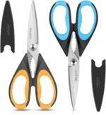Kitchen Scissors, iBayam 2-Pack Kitchen Shears, 9 Inch Heavy Duty Dishwasher Safe Food Scissors, Multipurpose Stainless Steel Sharp Cooking for Kitchen, Chicken, Poultry, Fish, Meat, Herbs - Image 2