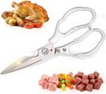Kitchen Shears & kitchen* scissors All Purpose | kitchen gadgets-Heavy Duty Stainless Steel Meat Poultry Food Scissors, Dishwasher Safe for Home and Kitchen Essentials, Utensils, Gadgets, Accessories - Image 2