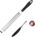 Kitchen Tool Set:Ultra Sharp Lemon Zester| Cheese Grater & Vegetable Peeler - Perfect for grating for Parmesan, Lemon, Ginger, Garlic, Nutmeg, Chocolate, Fruits - Effortless Fruit/Vegetable Peeling - Image 2