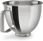 KitchenAid 3.5 Quart Polished Stainless Steel Bowl with Handle - KSM35SSFP - Image 2
