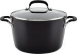 KitchenAid 84805 Hard Anodized Nonstick Stockpot with Lid, 8 Quart - Onyx Black - Image 2