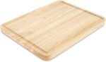 KitchenAid Classic Rubberwood Cutting Board with Perimeter Trench, Reversible Chopping Board, 11-inch x 14-Inch, Natural - Image 2