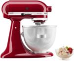KitchenAid Ice Cream Maker Attachment for Stand Mixer, 2 Quart, KSMICM, White - Image 2