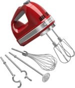 KitchenAid KHM926ER Empire Red 9-Speed Hand Mixer - Image 2