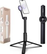 KraftGeek Magnetic Phone Tripod for iPhone MagSafe, 64" Selfie Stick Cell Phone Tirpod Stand for Video Recording, Vlogging & Content Creation - Image 2