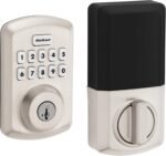 Kwikset Powerbolt 250 10-Button Keypad Satin Nickel Transitional Electronic Deadbolt Door Lock, Featuring Convenient Keyless Entry, Customizable User Codes, and Auto-Locking - Image 2