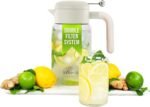 LAFEECA Iced Tea Maker and Infuser - Large Jug with Airtight Lid for Cold Brew - Stainless Dual Ultra Filter - Tritan Pitcher - 2000 ml / 68 oz - Dune - Image 2