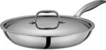 LEGEND COOKWARE 5-Ply Stainless Steel 12-Inch Frying Pan with Lid - Induction Compatible, Oven Safe 800°F - Non-Toxic, No Coatings - Even Heating, Won't Warp - Built to Last Generations - Image 2