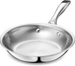 LEGEND COOKWARE 5-Ply Stainless Steel 8-Inch Frying Pan - Induction Compatible, Oven Safe 800°F - Non-Toxic, No Coatings - Even Heating, Won't Warp - Built to Last Generations - Image 2