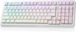 LEOBOG Aula Keyboard, F99 Wireless Mechanical Gaming Keyboards, Hot Swappable Custom Creamy RGB Backlit Computer Keyboard,BT5.0/2.4GHz/USB-C,Topographic Side-Printed Keycaps, Switch - Image 2