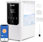 LEVOIT Humidifiers for Bedroom Home, Smart Warm and Cool Mist Air Humidifier for Large Room, Auto Customized Humidity, Fast Symptom Relief, Easy Top Fill, Essential Oil, Quiet, OasisMist4.5L, White - Image 2