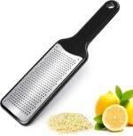 LHS Citrus Lemon Zester Cheese Grater - Stainless Steel Kitchen Tool for Parmesan Cheese, Ginger, Garlic, Nutmeg, Chocolate, Fruits, Dishwasher Safe - Image 2