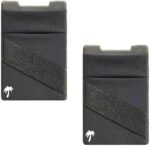 LIFESTYLE DESIGNS The StickyWallet – Premium Spandex Stick-on Phone Wallet Card Holder for any Case – Unique Double Pocket Design + Finger Strap (2 Pack) - Image 2