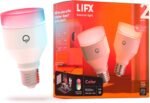 LIFX Color, A19 1100 lumens, Wi-Fi Smart LED Light Bulb, Billions of Colors and Whites, No Bridge Required, Compatible with Alexa, Hey Google, HomeKit and Siri (2 Pack) - Image 2