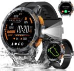 LIGE DM1 GPS Military Smart Watch for Men (Answer/Make Calls), 100+ Sports Modes Fitness Tracker, LED Flashlight/Compass/45 Days Battery/IP68 Waterproof 1.43'' AMOLED Smartwatch for Android iOS - Image 2