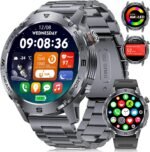 LIGE EF1 Smart Watches for Men, 1.43" AMOLED Smartwatch with 24/7 Heart Rate for Android iOS, 170+ Sports Modes Fitness Watch, IP68 Waterproof, 200+ Watch Faces, Sports Recognition, Matte Black - Image 2