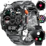 LIGE Military Smart Watches for Men(Answer/Dial Calls),1.43" AMOLED 5ATM Waterproof Rugged Smartwatch with/Sleep Monitor,400mAH Fitness Tracker with 126 Sport Modes for Android iOS - Image 2