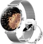 LIGE Smart Watches for Women(Answer/Make Call),Ultra-Thin 6.8mm/1.43" AMOLED Smartwatch with Heart Rate/Sleep Monitor,IP68 Waterproof Fitness Tracker 120 Sport Modes for Android iOS,Sliver - Image 2