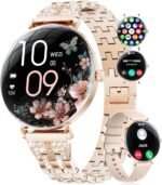 LIGE Ultra-Thin Smart Watch for Women(Answer/Make Calls),1.43" Always-on Display Smart Watch with Heart Rate,Clories Tracker 100+ Sports Modes, Women Smartwatch for Android iOS (2 Straps) - Image 2