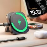 LISEN for MagSafe Charger Stand for iPhone Magnetic Apple Watch Airpods Charging, Airplane Gadgets Magsafe Kickstand for iPhone Wireless Charger Gifts for Women Men Travel Essentials - Image 2