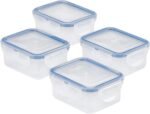 LOCK & LOCK Easy Essentials Food Storage Container Set, 4-Piece -Clear - Image 2