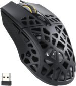 LTC GM023 Tri-Mode Wireless Gaming Mouse, 79g Ultra-Light Honeycomb Ergonomic Gaming Mouse, 2.4Ghz/BT/Wired, 6-Level DPI 8000, 6 Programmable Buttons, Pro Software - Image 2