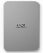 LaCie Mobile Drive 4TB External Hard Drive Portable HDD - Moon Silver, USB-C 3.2, for PC and Mac, Post-Consumer Recycled, with Adobe All Apps Plan and Rescue Services (STLP4000400) - Image 2