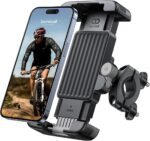 Lamicall Bike Motorcycle Phone Mount - [1s Quick Lock] Bike Cell Phone Holder Clip, Bicycle Scooter Handlebar Clamp, for iPhone Air, 17 16 15 Pro Max, Galaxy S25 S24 Ultra, More 6-7" Phones - Image 2