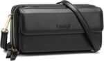 Lanyani RFID Crossbody Wallet Wristlet Purse with Phone Pocket For Women Vegan Leather - Image 2