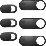 Laptop Camera Cover Slide, Phone Camera Cover Slide, 6 Pack Ultra Thin Webcam Cover Slide for Laptop, Desktop, PC, Tablet, Smartphone, Protect Your Privacy and Security(Black) - Image 2