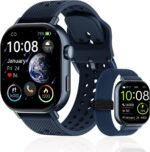 Large Display GPS AMOLED Smartwatch w/Interchangeable Bands, Heart Rate, Oxygen & Sleep Sensors, 50m Waterproof, 170+ Sport Tracking, iOS/Android(Blue) - Image 2
