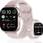 Large Display GPS AMOLED Smartwatch w/Interchangeable Bands, Heart Rate, Oxygen & Sleep Sensors, 50m Waterproof, 170+ Sport Tracking, iOS/Android(Pink) - Image 2