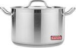Large Stainless Steel Pot with Lid for Kaiser Large Stock Pot with Lid - Big Kitchen Cookware for Cooking, Canning, Boiling & Making Sauce & Soup - Pasta and Rice Stainless Steel Stockpot (9 Quartz) - Image 2