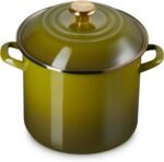 Le Creuset Enamel on Steel Stockpot, 10 qt., Olive - Image 2
