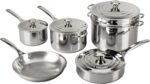 Le Creuset Tri-Ply Stainless Steel 10 pc. Cookware Set - Image 2