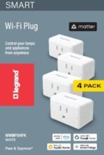Legrand Radiant® Wi-Fi Matter Smart Plug Matter Hub Required 15A, Easy Setup, Enhanced Compatibility with Apple HomeKit, Google Home, Alexa & SmartThings, Easy Wi-Fi Connectivity w/ Matter (4 Pack) - Image 2