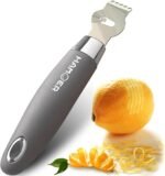 Lemon Citrus Zester Tool Cheese Grater for kitchenaid-Multipurpose grooved channel knife scraper,Stainless steel blade and ergonomically designed curved handle - Image 2