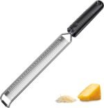 Lemon Zester Grater with Handle,L15" Cheese Grater for Hard Cheese,Chocolate & Nut Grater - Image 2