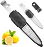 Lemon Zester Tool 4-in-1 with Channel Knife, Grater, Peeler & Stripper, Stainless Steel Citrus Zester for Kitchen, Cheese, Vegetables, Dishwasher Safe - Image 2